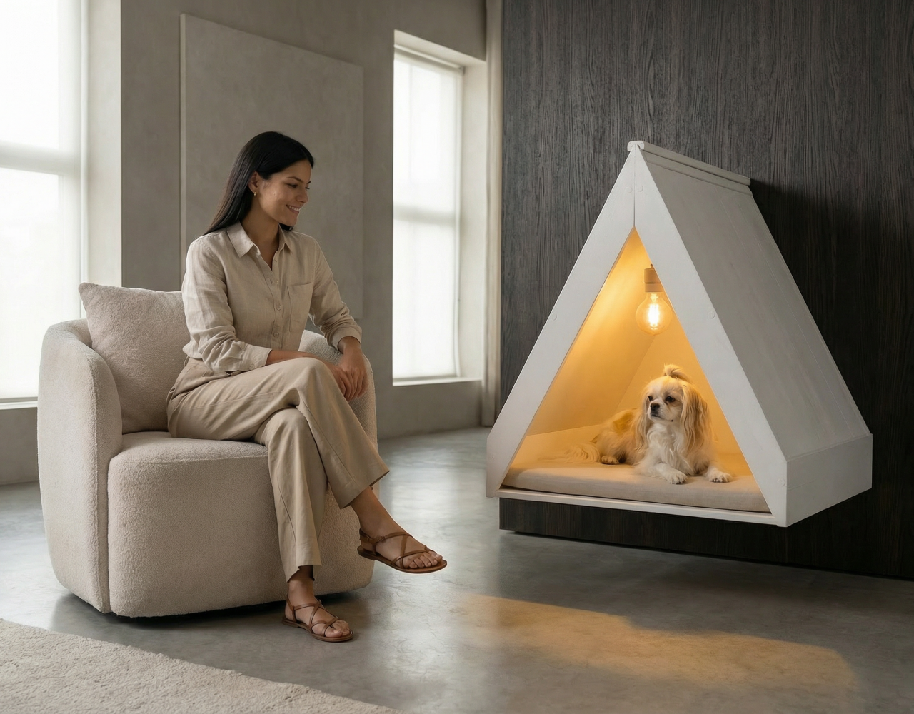 la karol y reina en casa